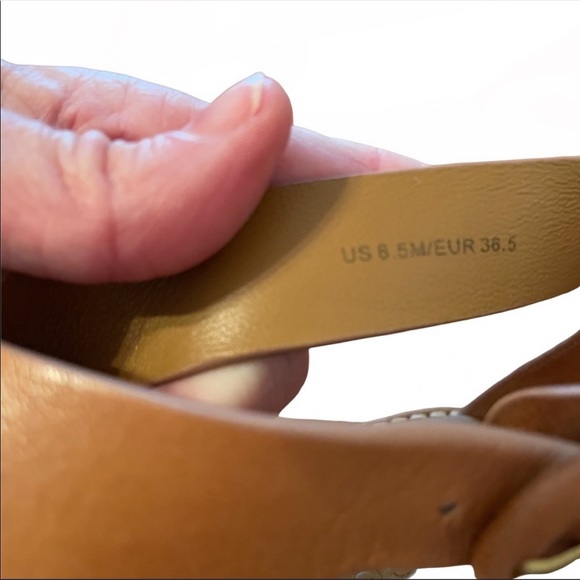 Vince Morris Tan LE Strappy Gladiator Sandals Size 6.5 36.5 - Picture 10 of 16